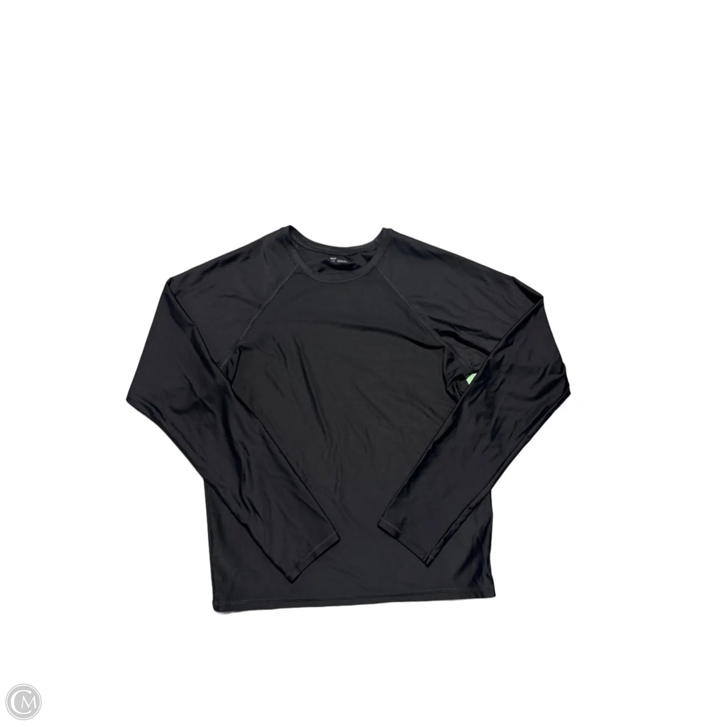 Athletic Top Long Sleeve Crewneck By Aerie In Black, Size: L