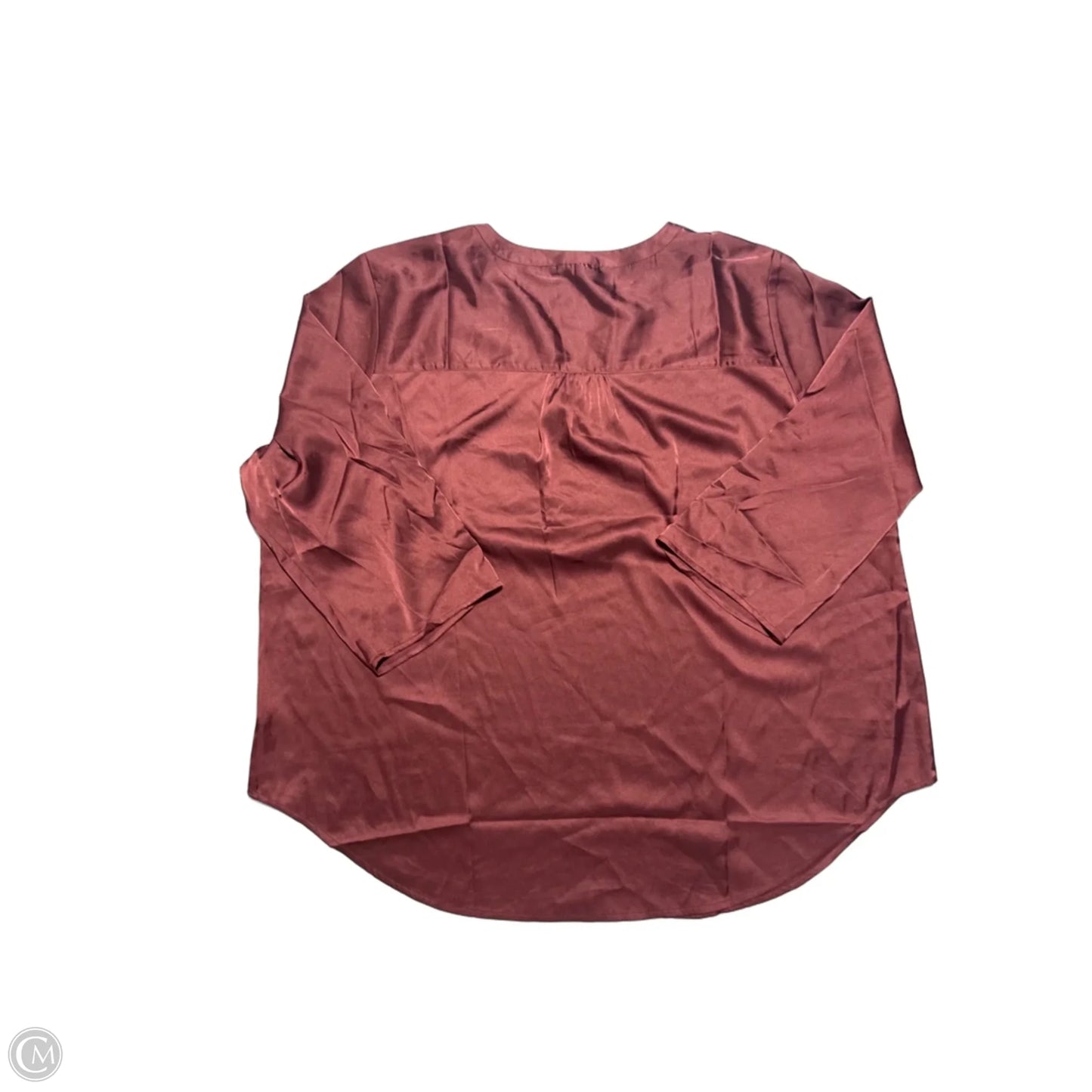 Top Long Sleeve By Maurices In Red, Size: 2x