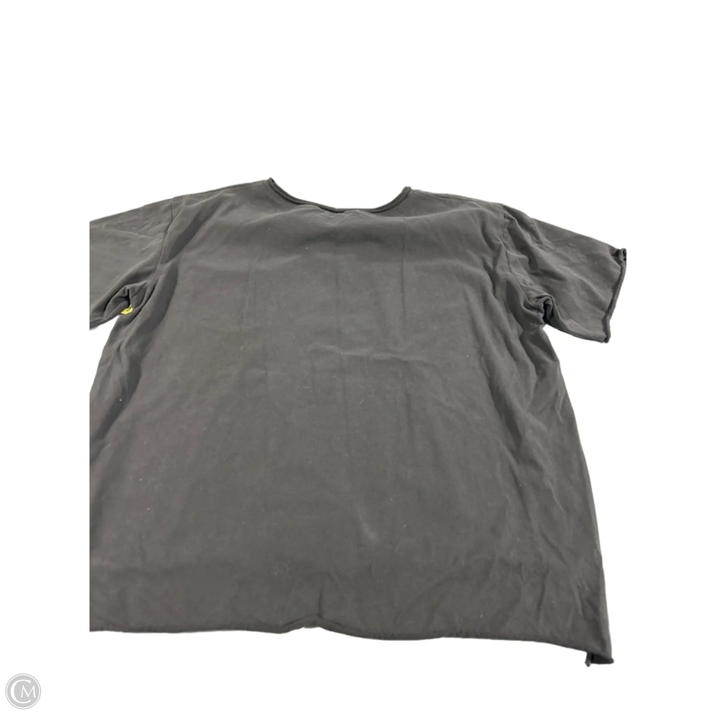 Top Short Sleeve By Cmc In Grey, Size: L