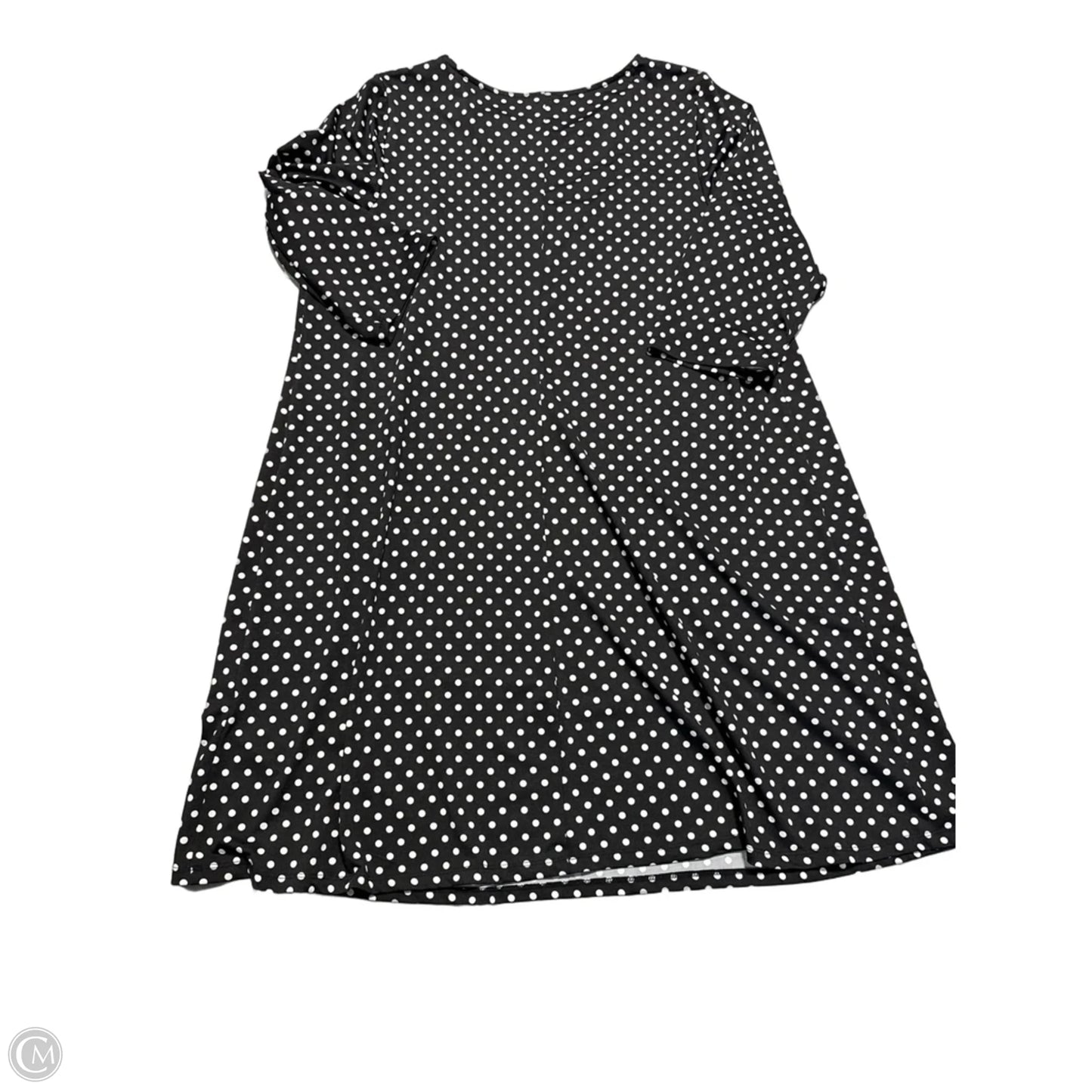 Dress Casual Short By Roz And Ali In Black & White, Size: 2x
