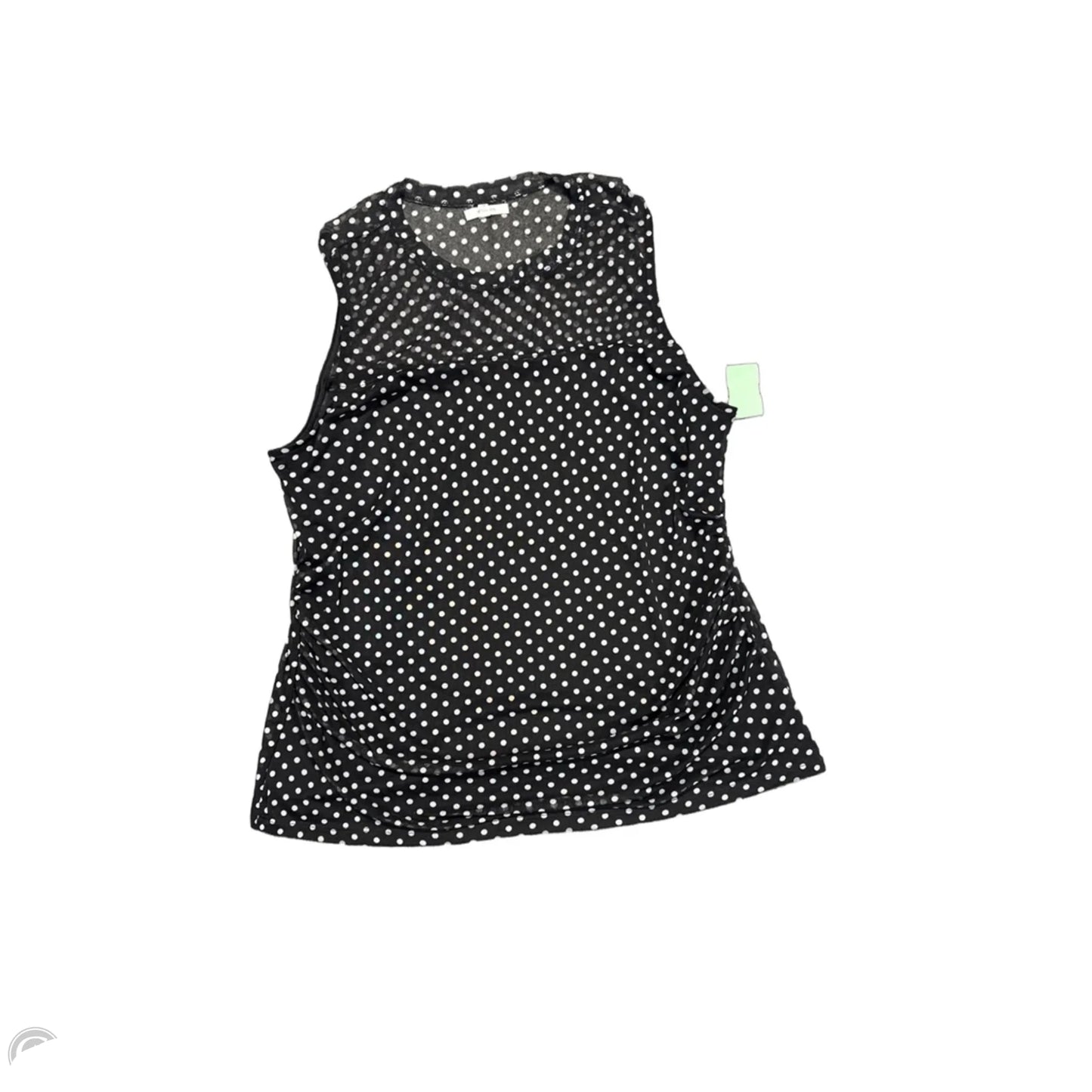 Top Sleeveless By Maurices In Black & White, Size: 1x