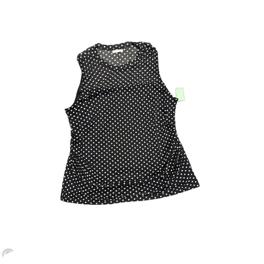 Top Sleeveless By Maurices In Black & White, Size: 1x