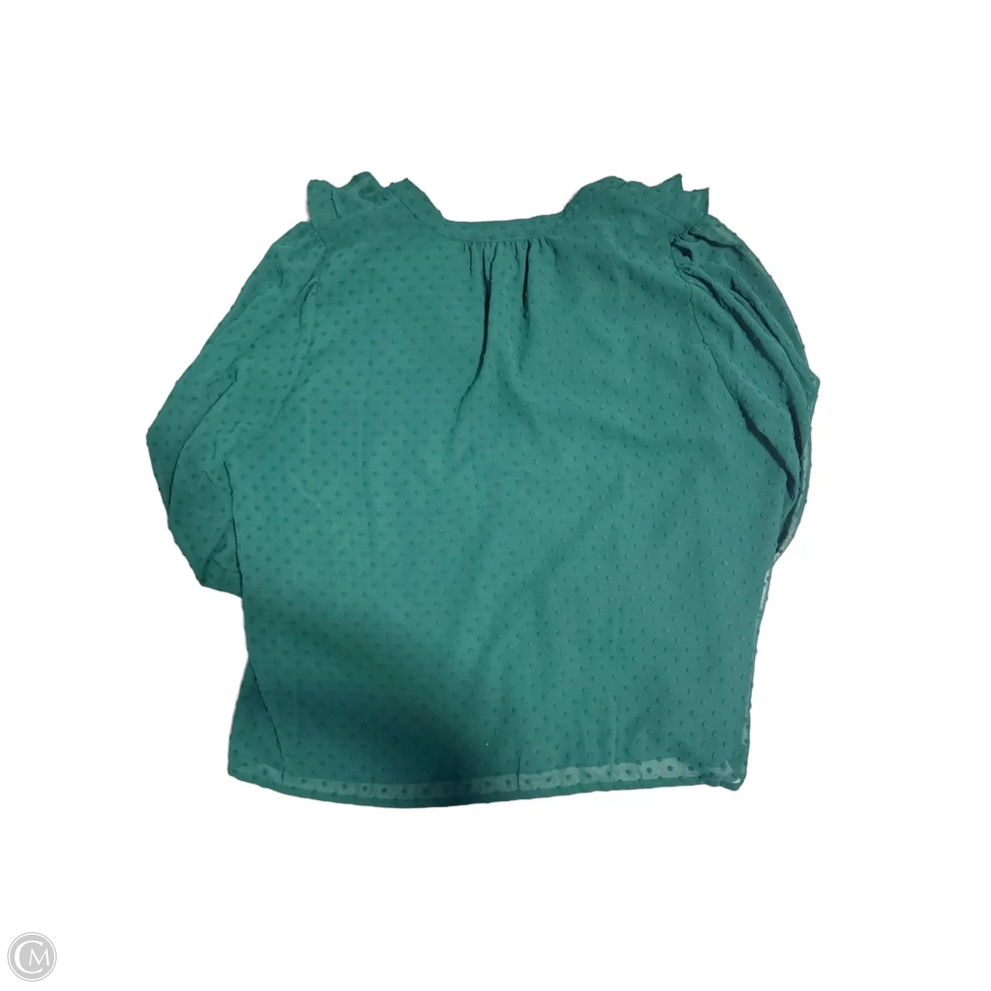 Top Long Sleeve By J. Crew In Green, Size: Xxl