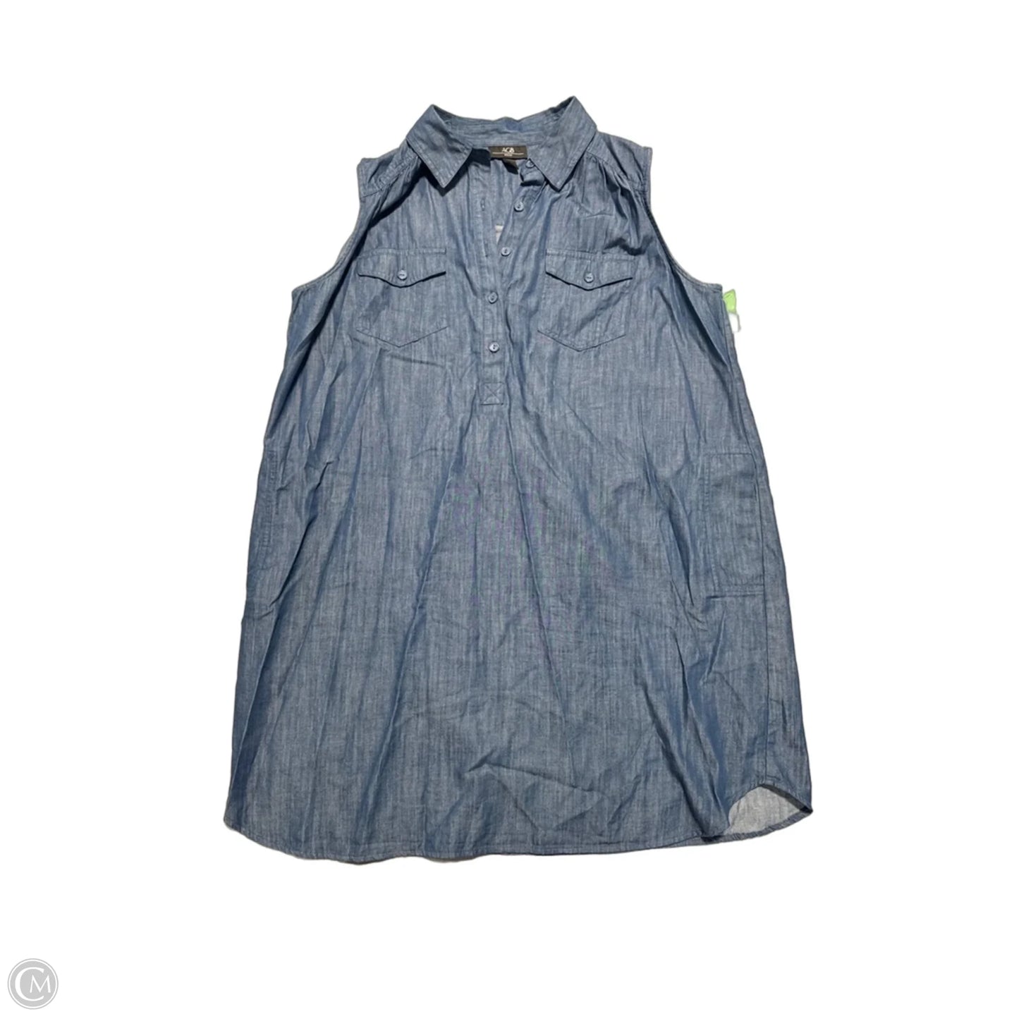 Dress Casual Short By Agb In Blue, Size: 1x