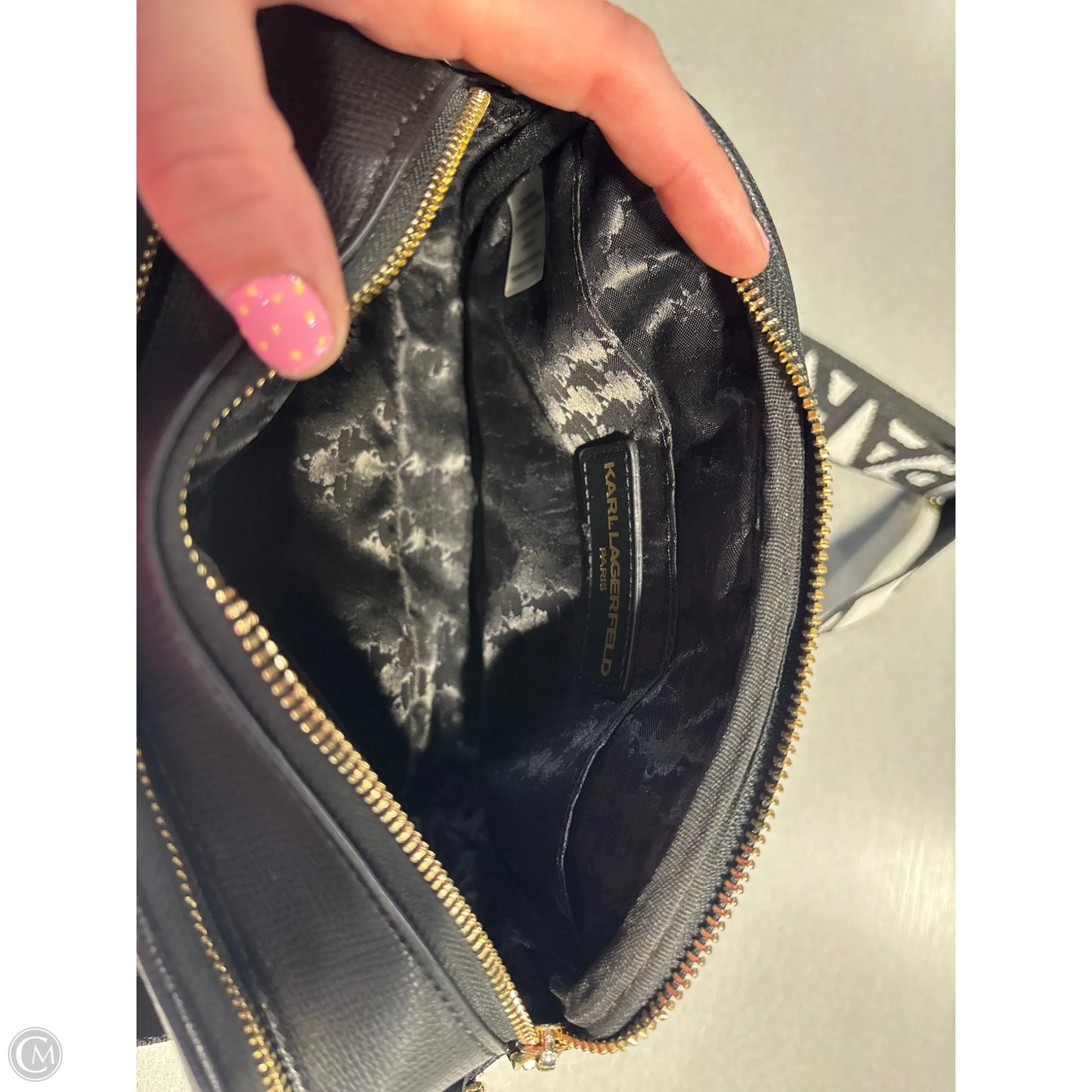 Handbag Designer By Karl Lagerfeld, Size: Medium