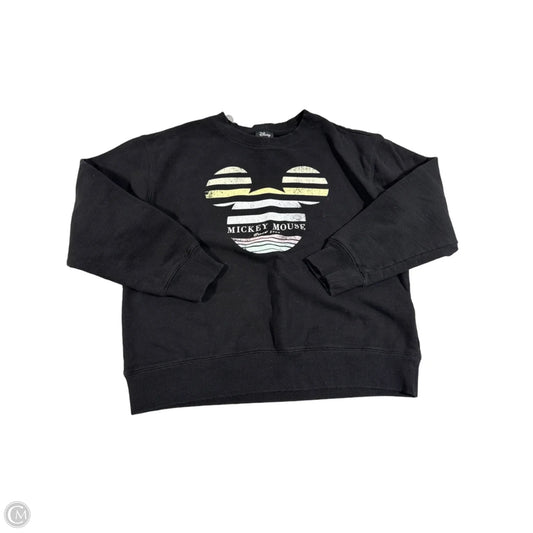 Top Long Sleeve By Disney In Black, Size: M