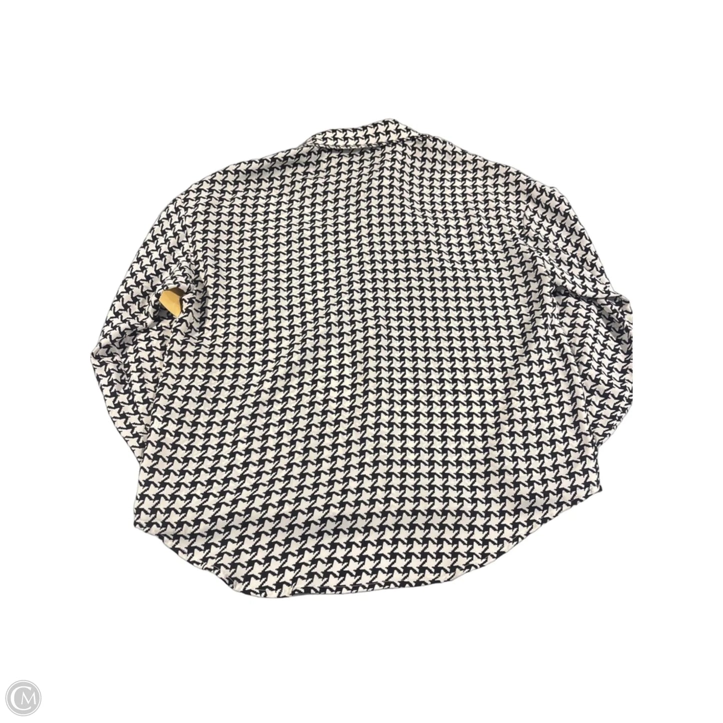 Top Long Sleeve By Fate In Black & White, Size: M