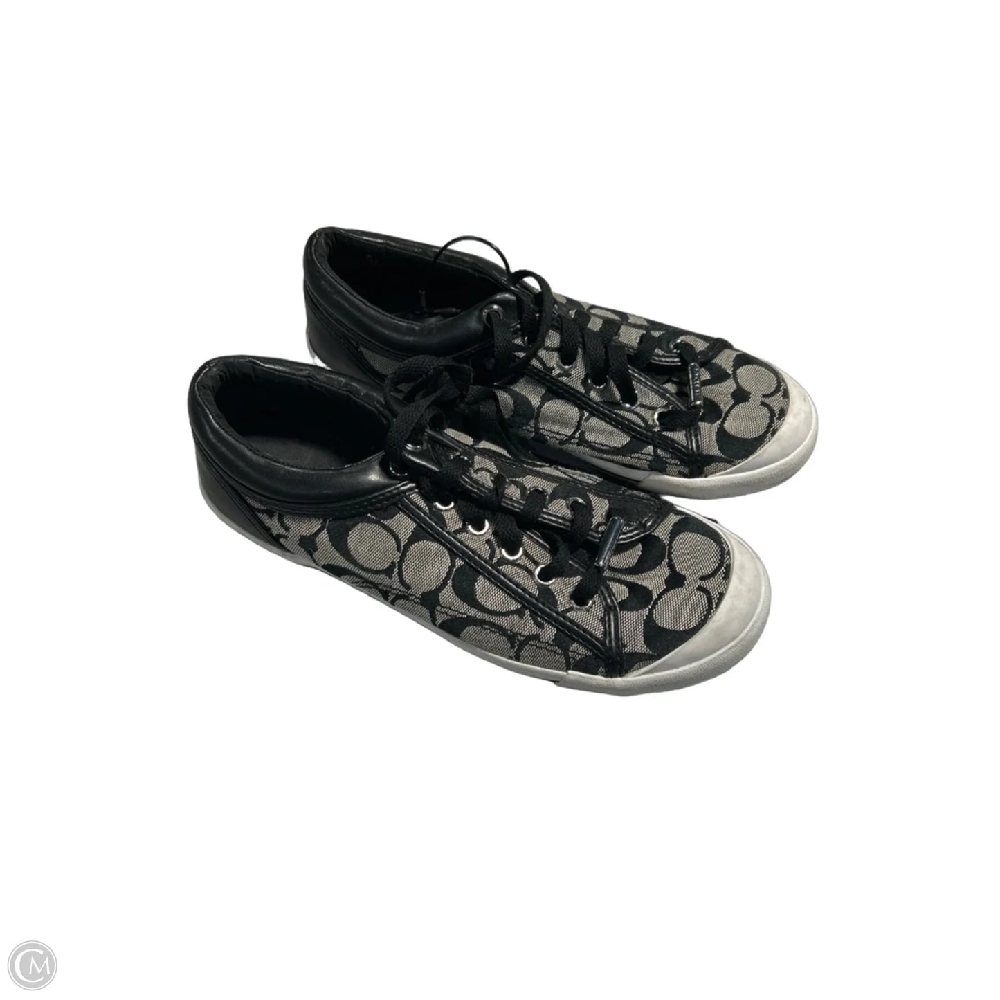 Shoes Designer By Coach In Black & Grey, Size: 8