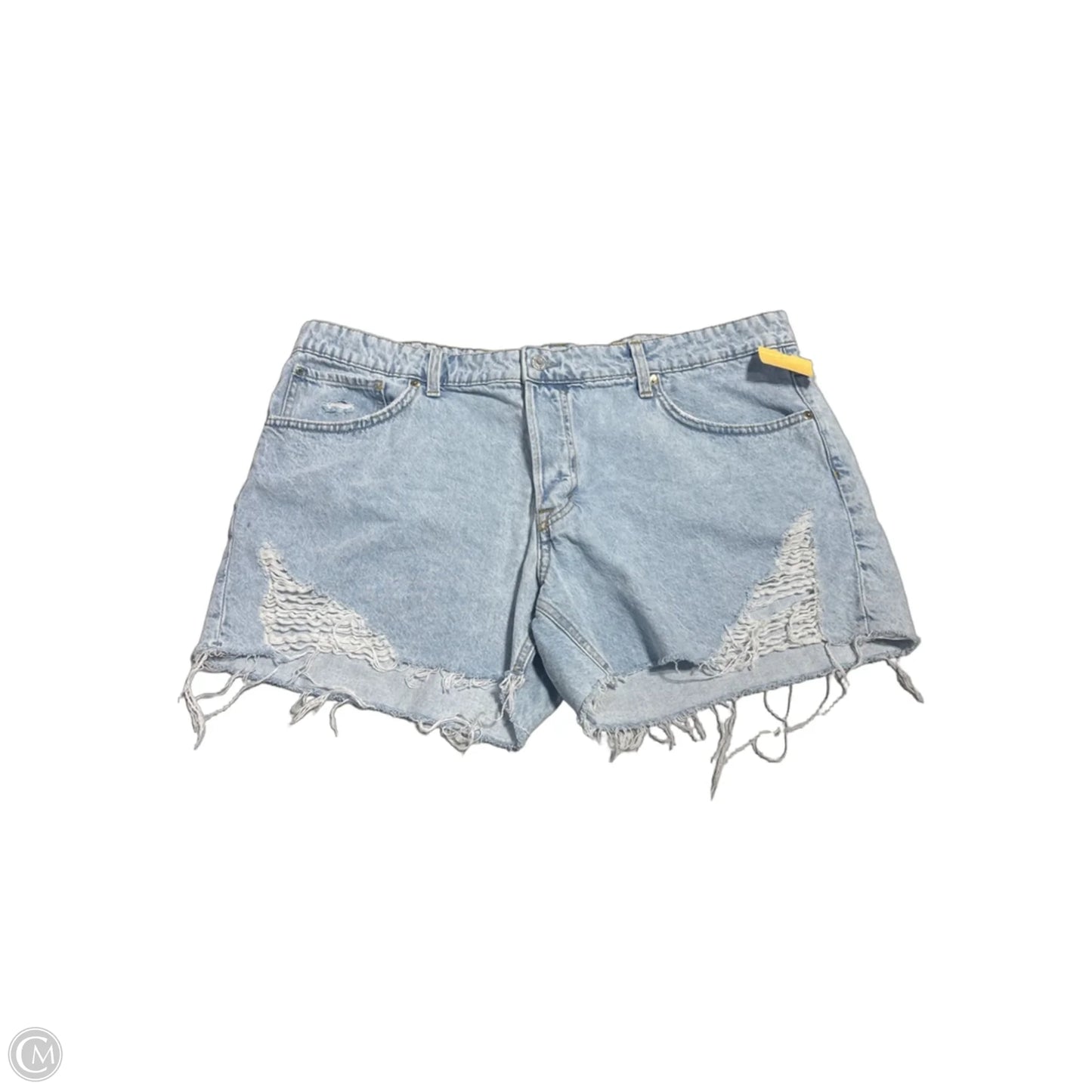 Shorts By H&m In Blue Denim, Size: 16