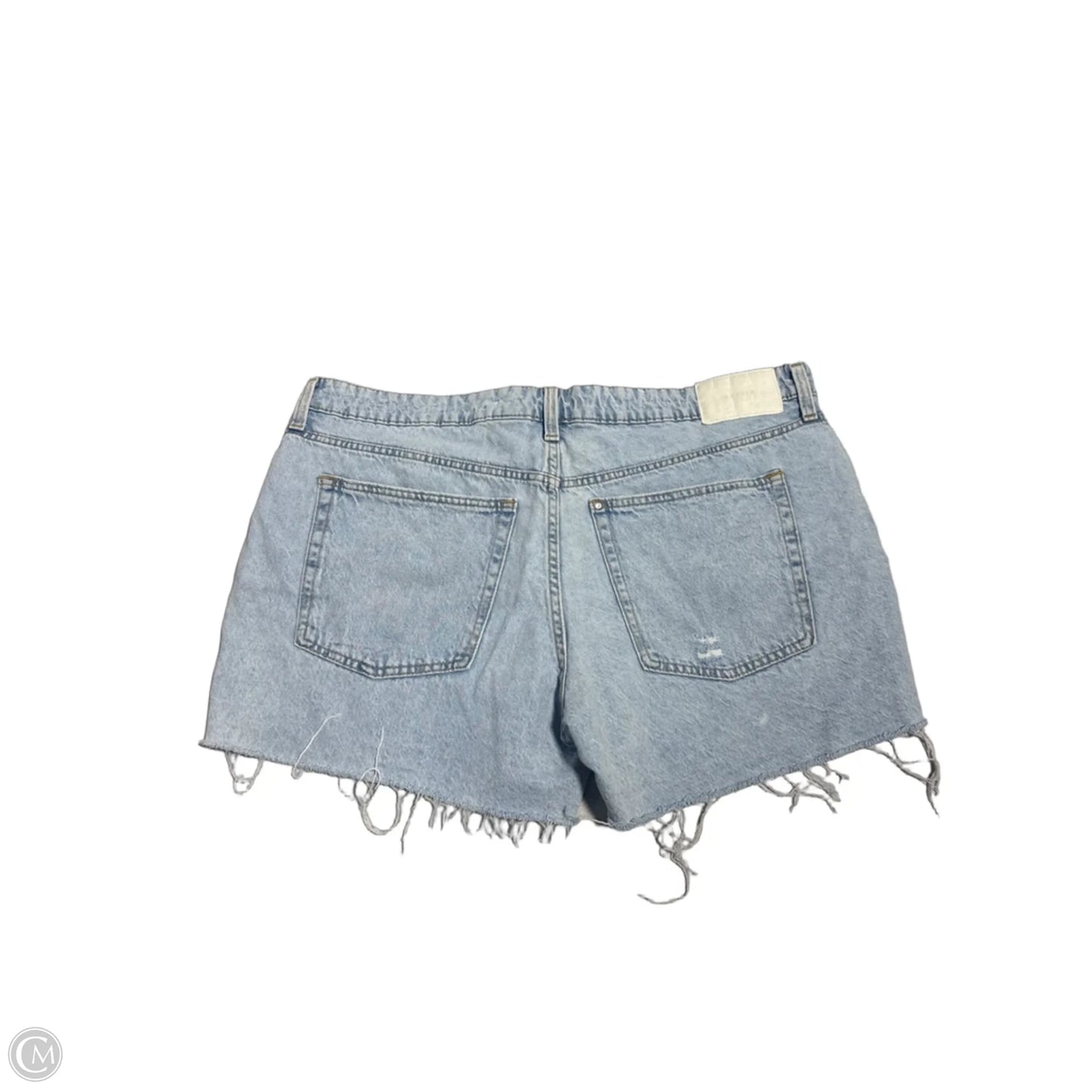 Shorts By H&m In Blue Denim, Size: 16