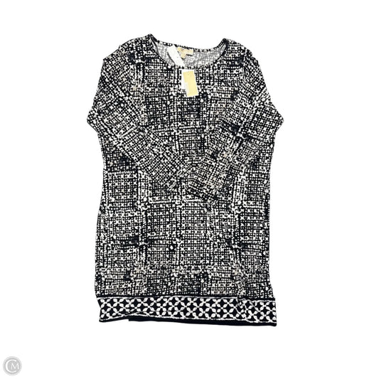 Dress Casual Midi By Michael By Michael Kors In Black & White, Size: 3x
