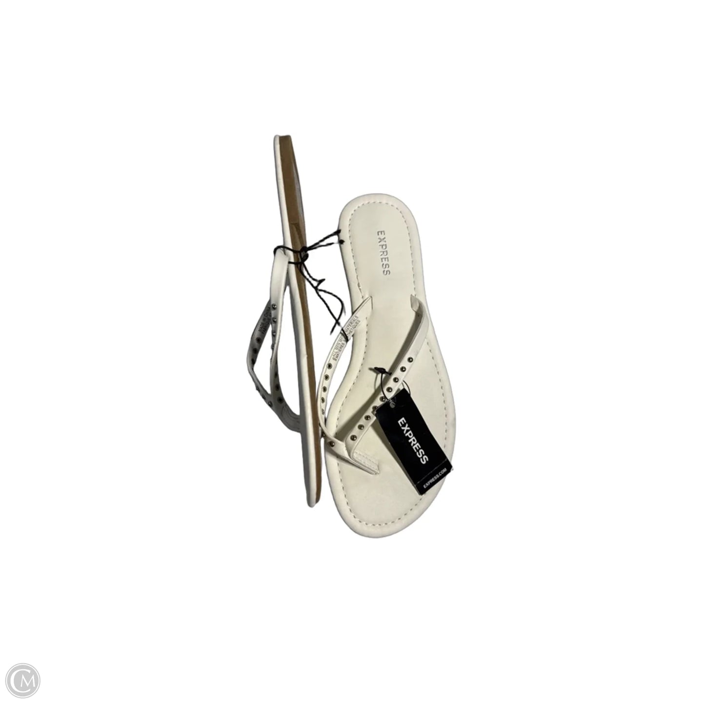 Sandals Flip Flops By Express In White, Size: 6