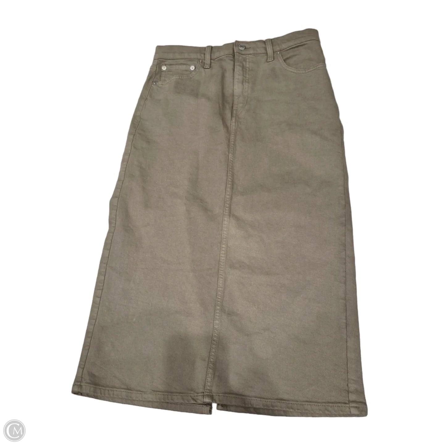 Skirt Maxi By Banana Republic In Green, Size: S