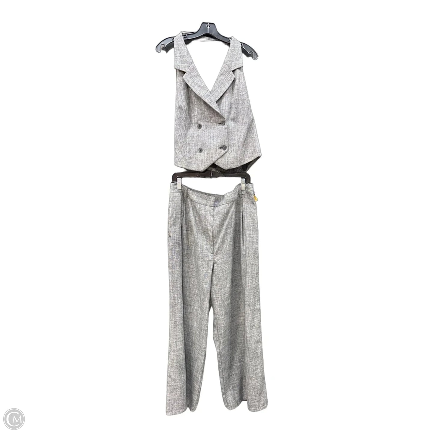 Pants Set 2pc By Worthington In Grey, Size: L