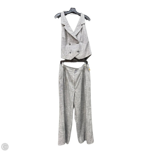 Pants Set 2pc By Worthington In Grey, Size: L