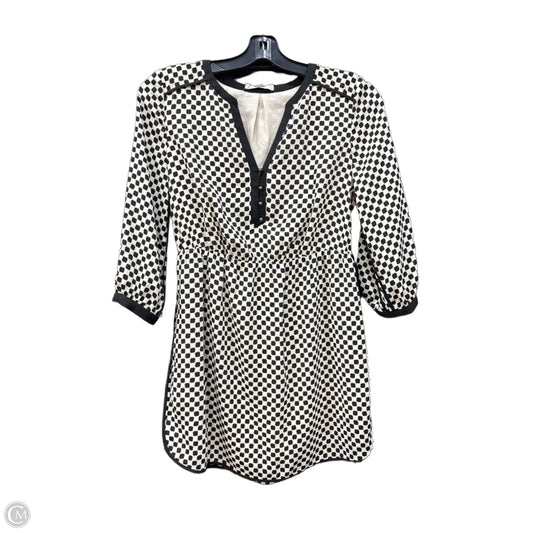 Dress Casual Short By Banana Republic In Black & Cream, Size: M