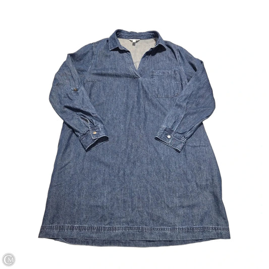 Dress Casual Short By Time And Tru In Blue Denim, Size: Xl
