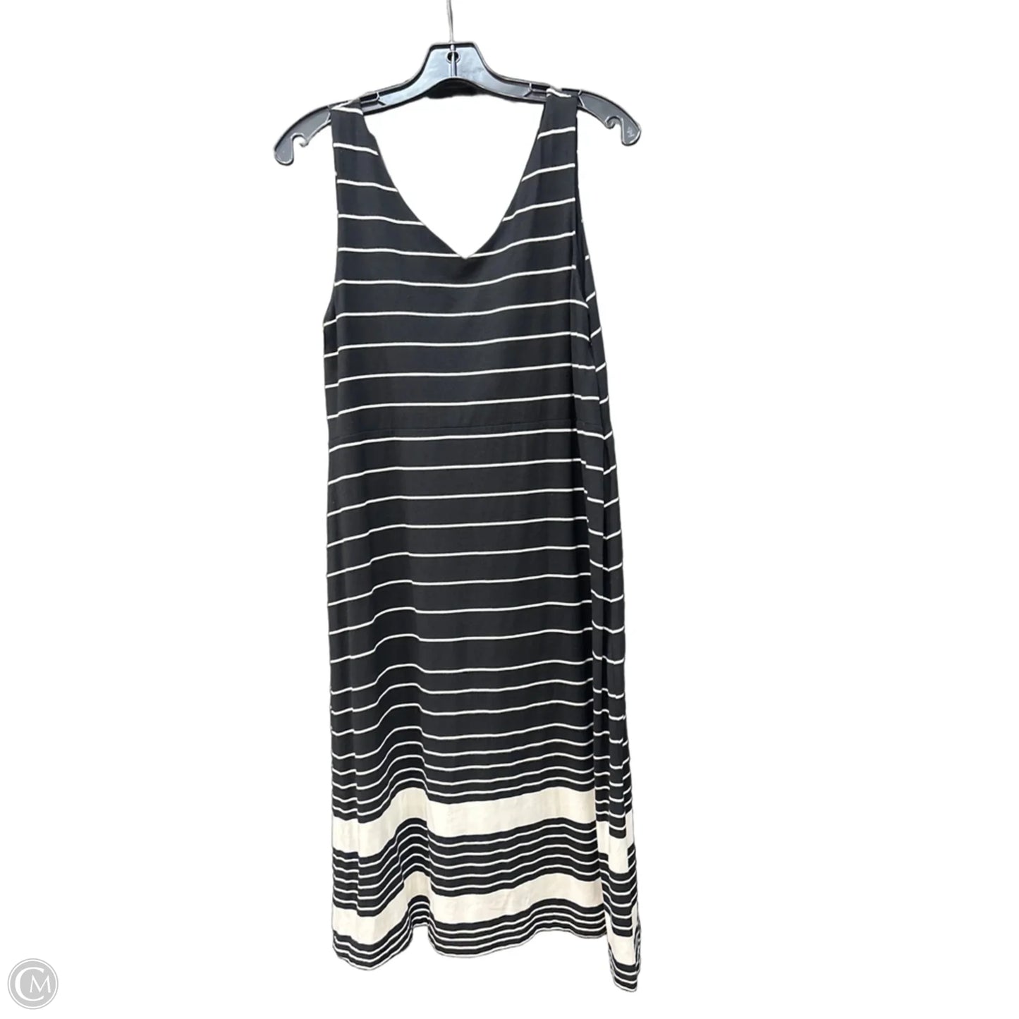 Dress Casual Midi By Athleta In Striped Pattern, Size: Xl