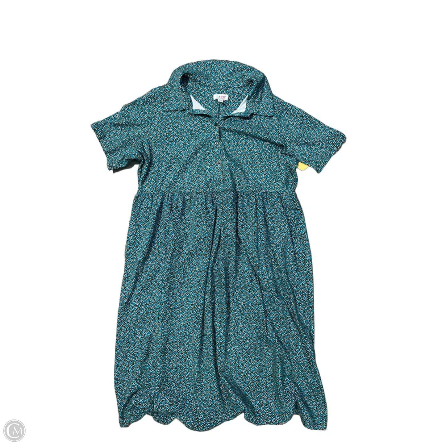 Dress Casual Maxi By D&co. In Blue, Size: 1x