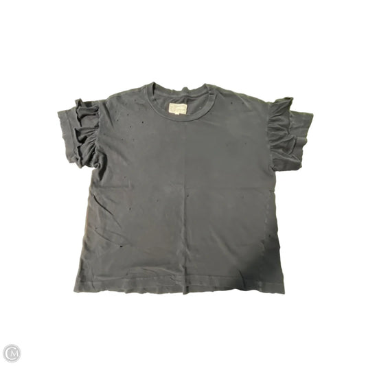 Top Short Sleeve By Curruit In Grey, Size: Xs