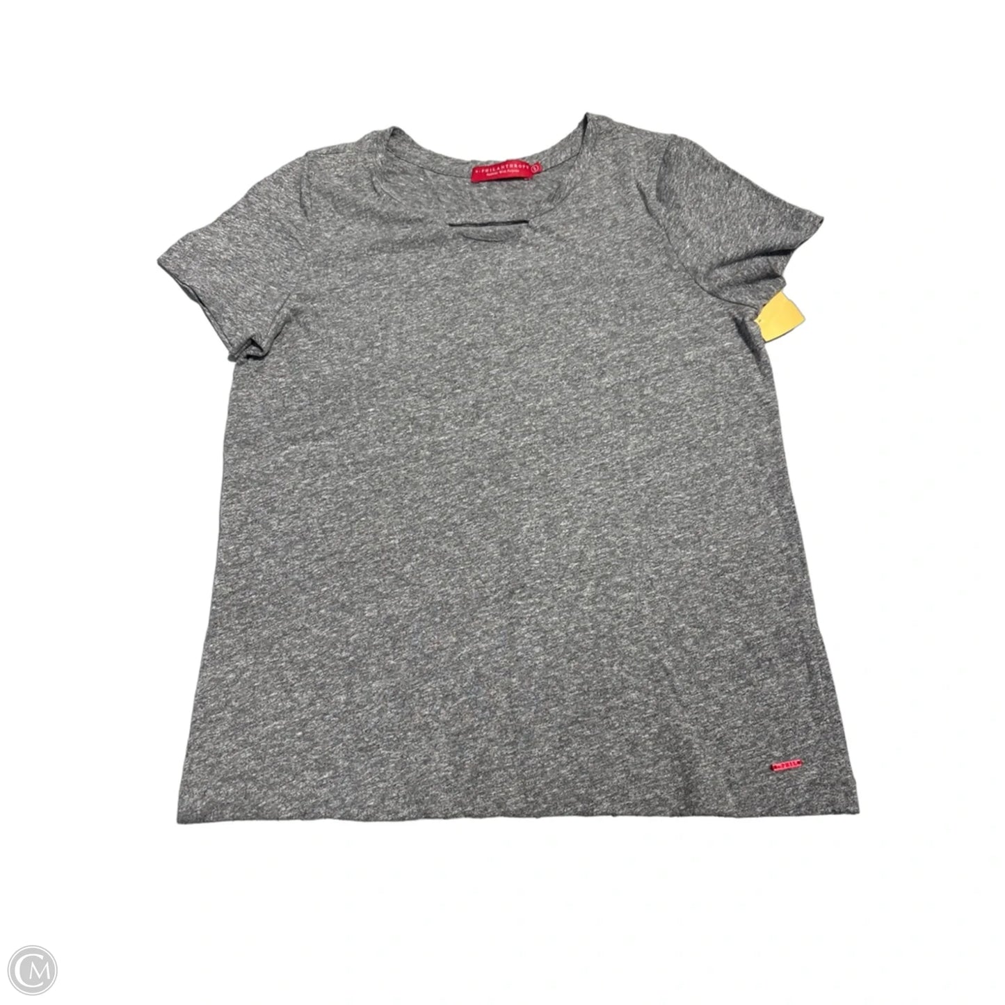 Top Short Sleeve By Cmc In Grey, Size: S