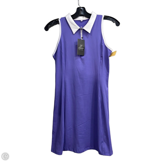 Athletic Dress By Cmc In Purple & White, Size: M