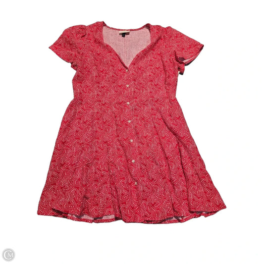 Dress Casual Short By Universal Thread In Red, Size: L