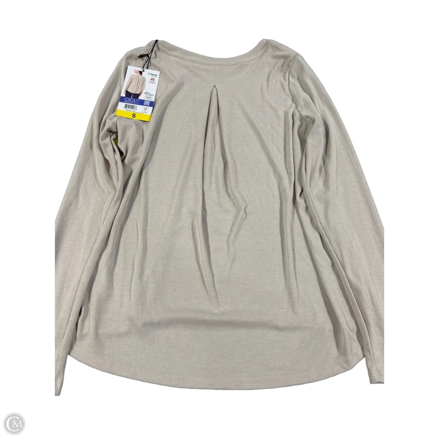 Top Long Sleeve By Mondetta In Beige, Size: S