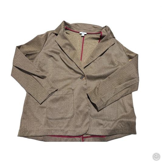 Blazer By Croft And Barrow In Brown, Size: 1x