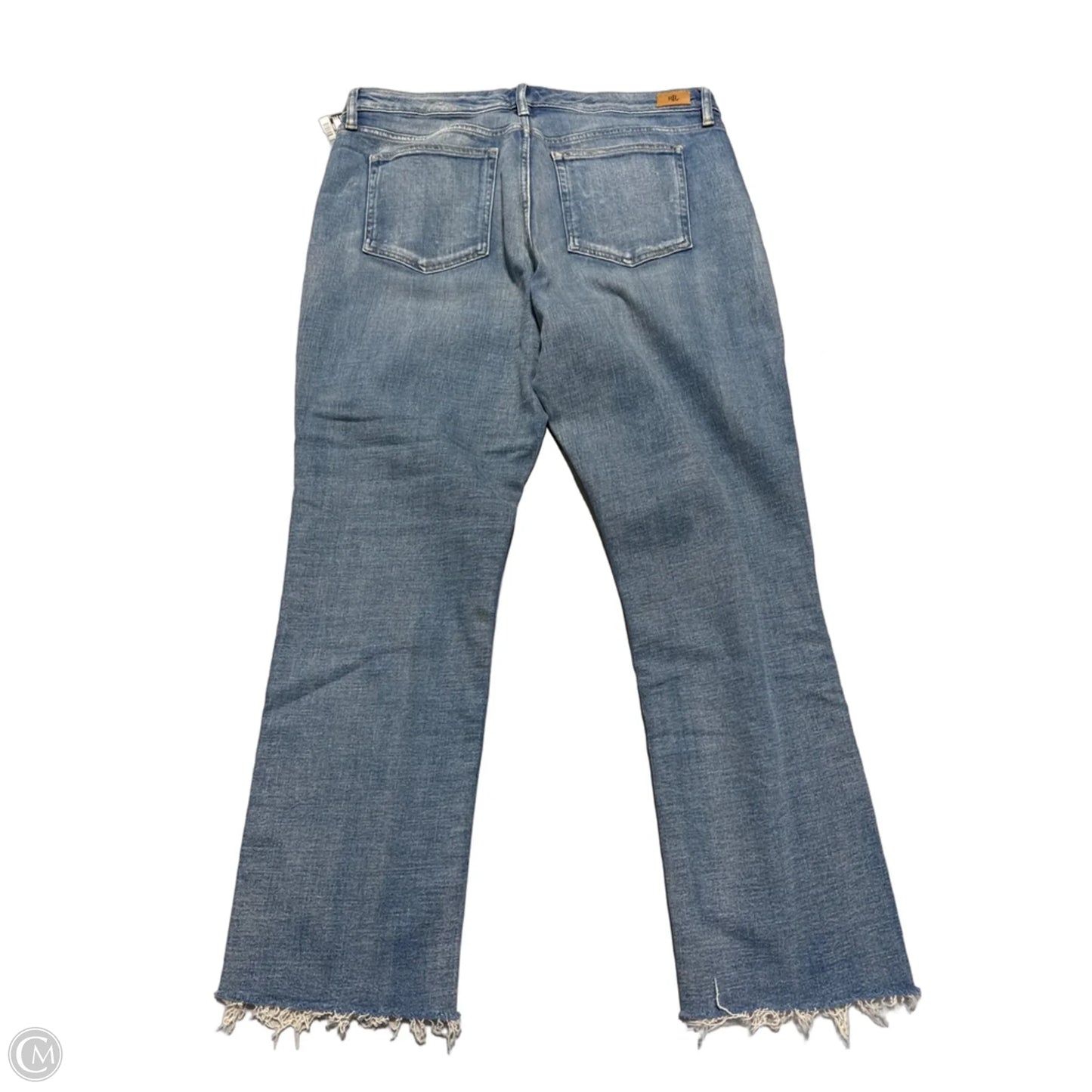Jeans Straight By Lauren By Ralph Lauren In Blue Denim, Size: 12