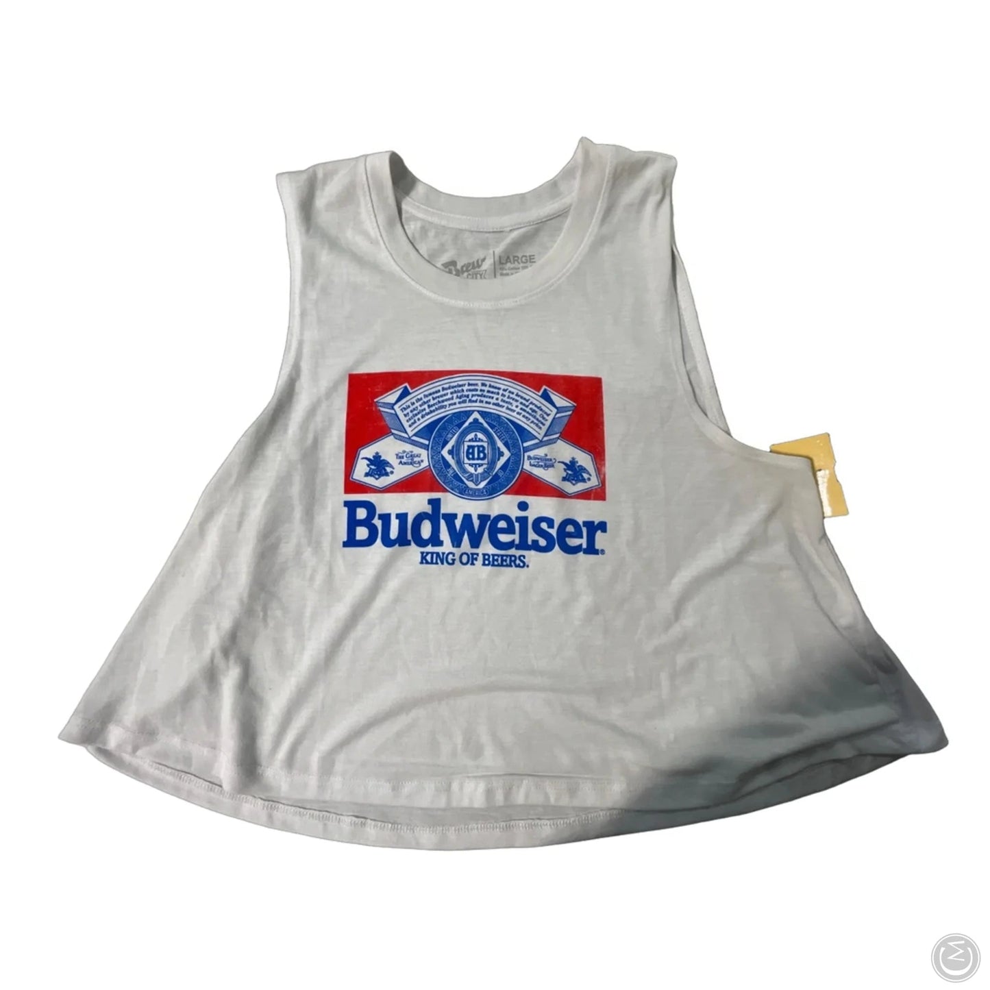 Top Sleeveless By Cmc In White, Size: L