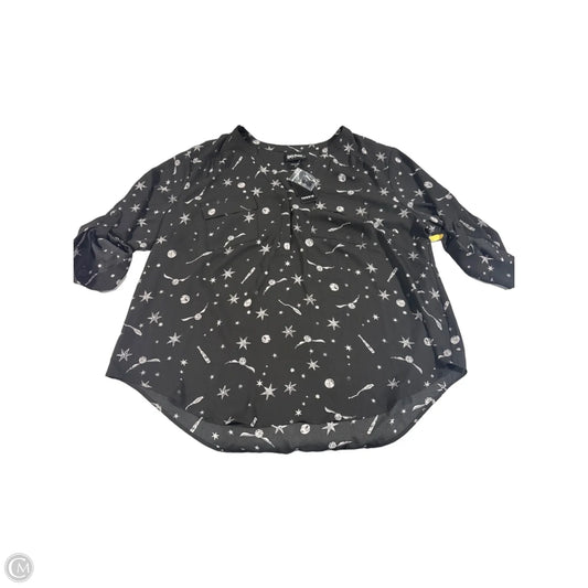 Top 3/4 Sleeve By Torrid In Black, Size: 2x