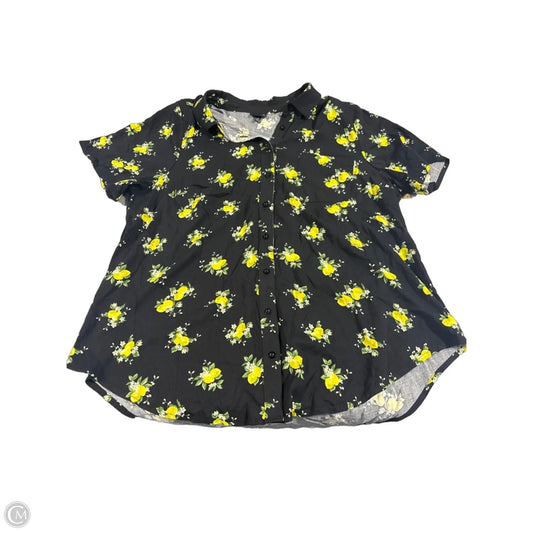 Top Short Sleeve By Torrid In Black, Size: 2