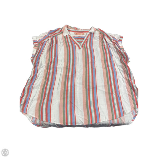 Top Short Sleeve By Evri In Multi-colored, Size: 2x