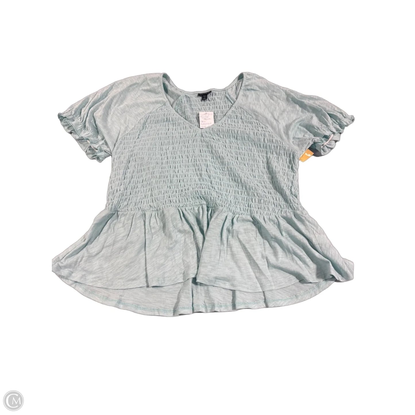 Top Short Sleeve By Torrid In Teal, Size: 2x