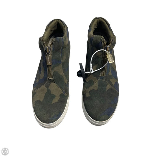 Shoes Heels Wedge By Blondo In Camouflage Print, Size: 8.5