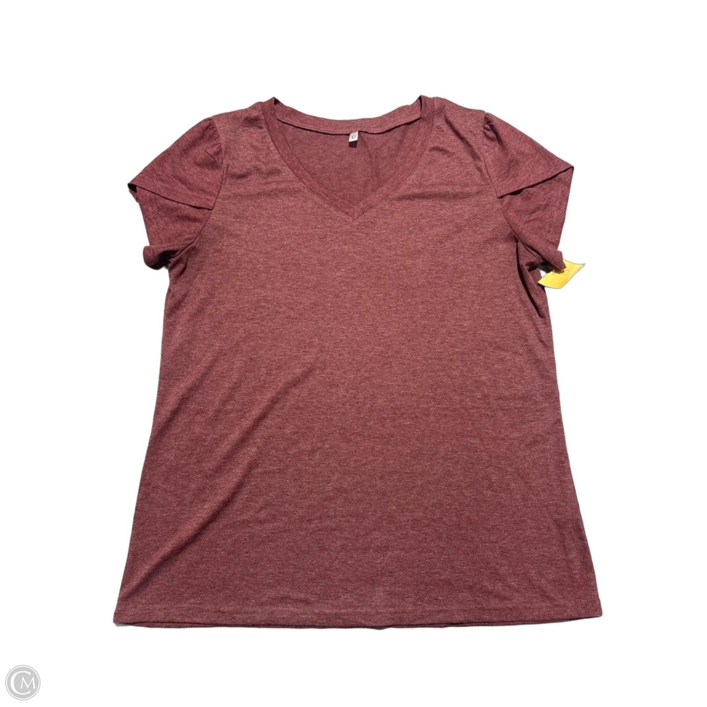 Top Short Sleeve By Cmc In Red, Size: L