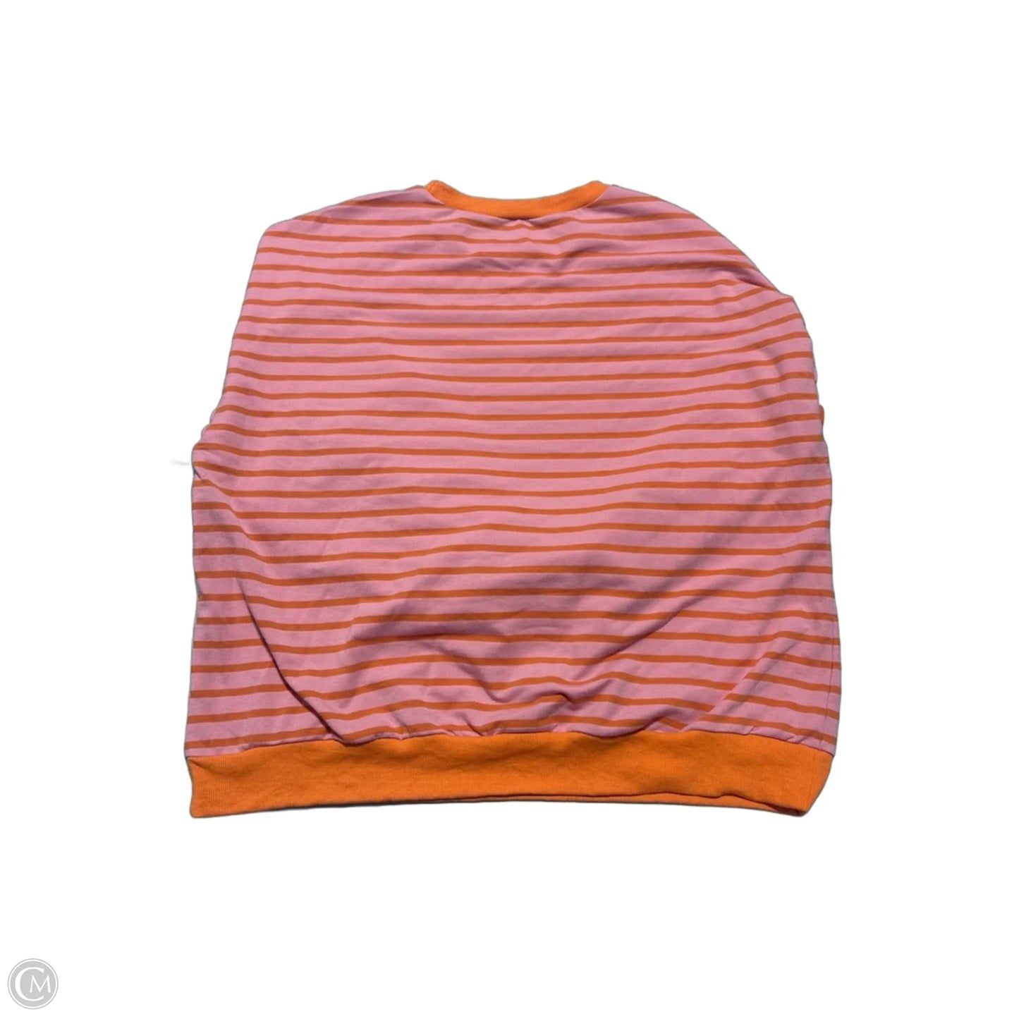Top Long Sleeve By Cmc In Orange & Pink, Size: Xxl