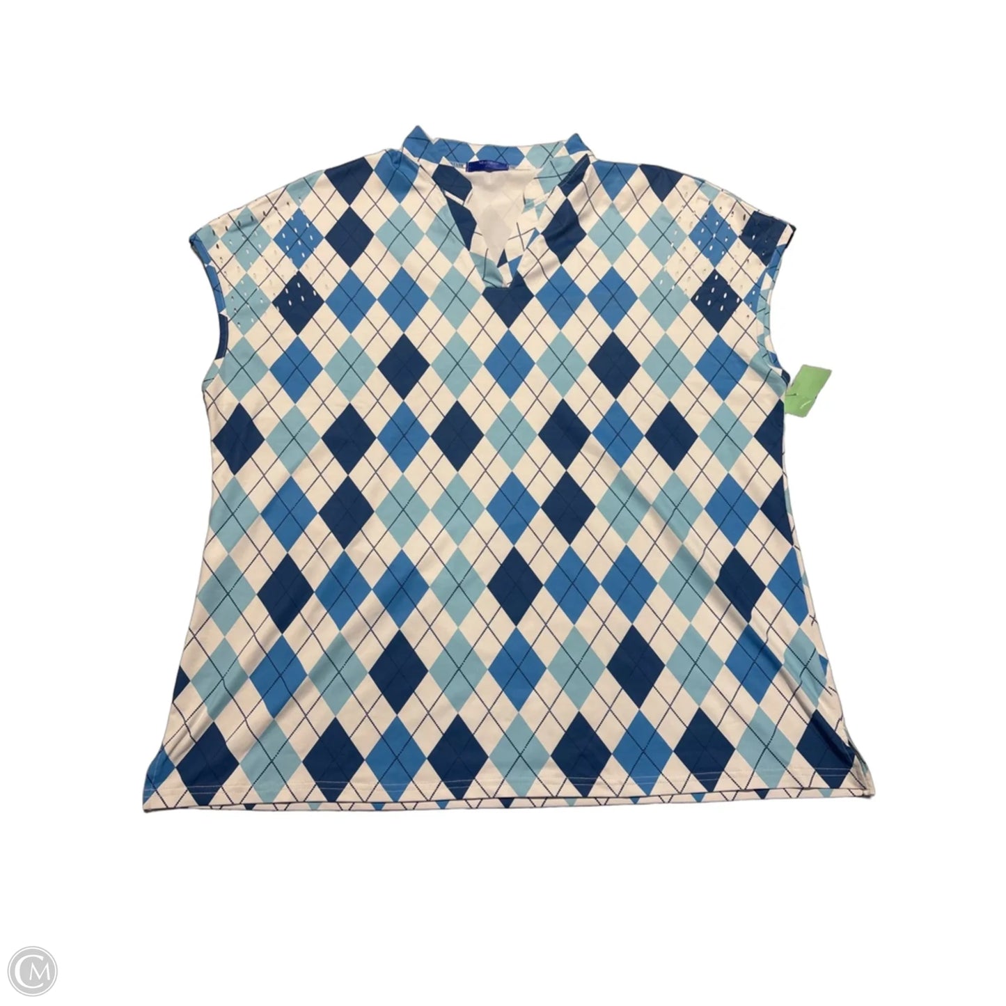 Top Short Sleeve By Cmc In Blue, Size: Xxl