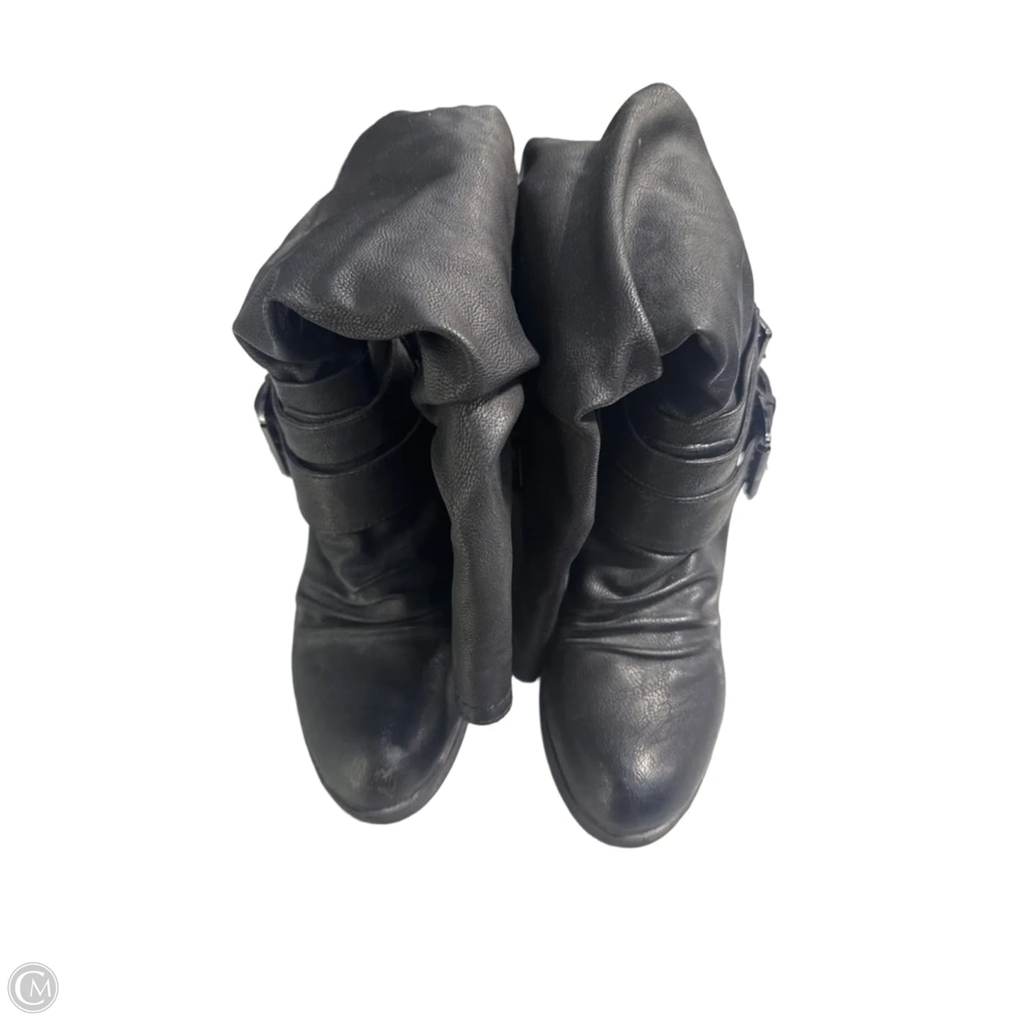 Boots Knee Heels By Carlos By Carlos Santana In Black, Size: 7