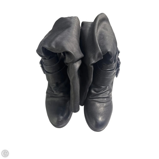 Boots Knee Heels By Carlos By Carlos Santana In Black, Size: 7