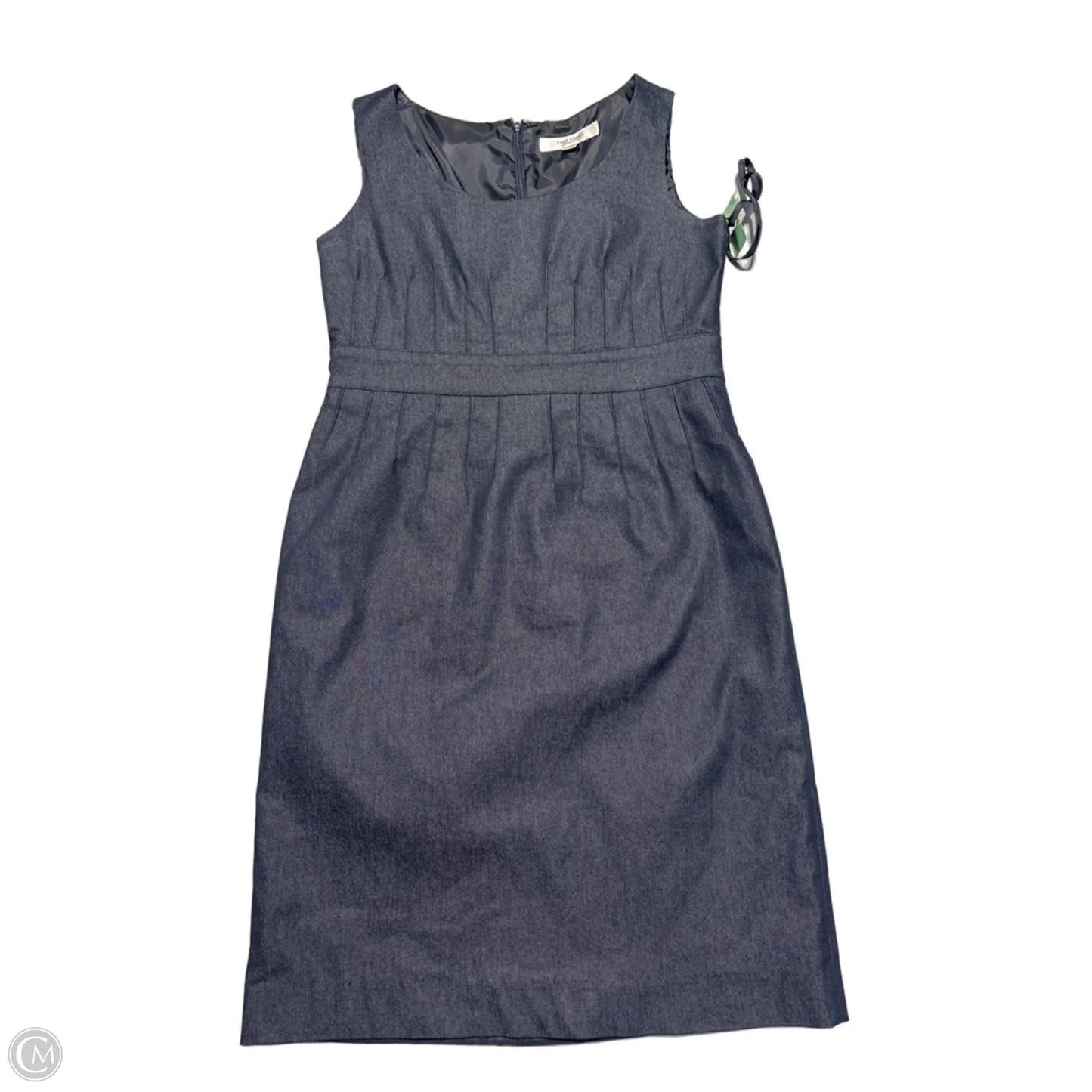 Dress Casual Midi By Jones Studio In Blue Denim, Size: M