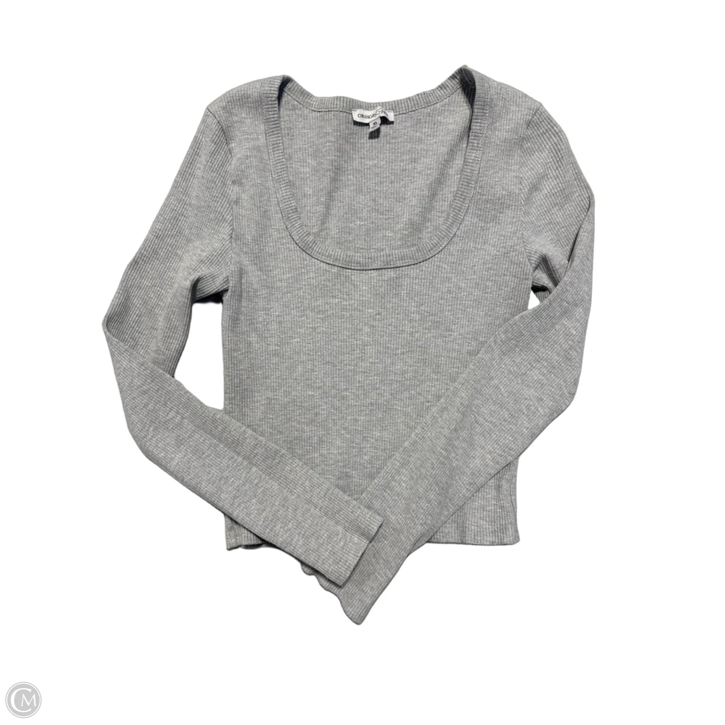 Top Long Sleeve By Cmc In Grey, Size: Xl