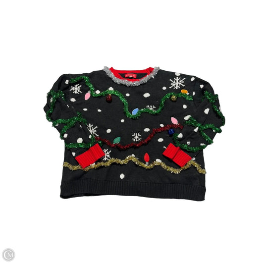 Top Long Sleeve By Cmc In Black, Size: L
