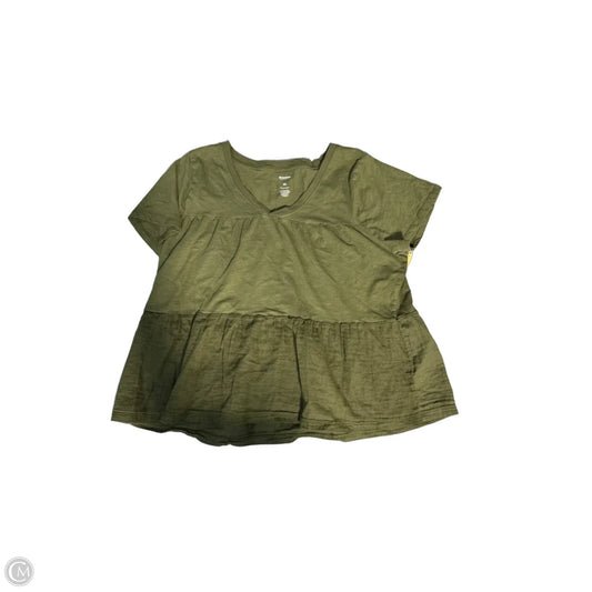 Top Short Sleeve By Sonoma In Green, Size: Xl