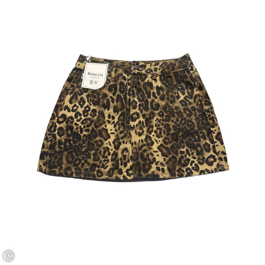 Skirt Mini & Short By Cmc In Animal Print, Size: L