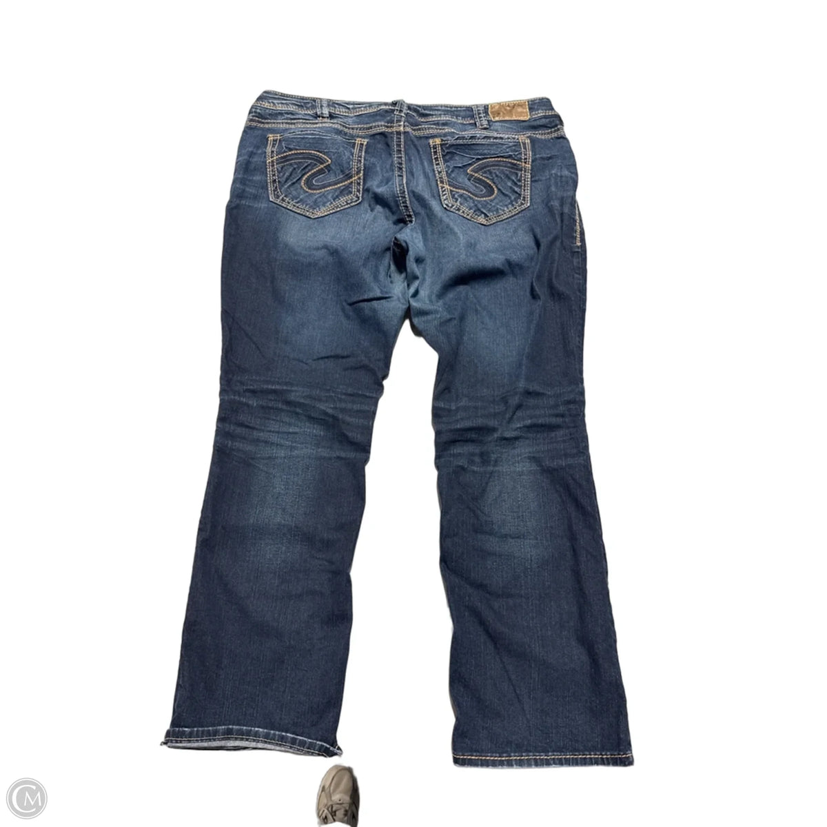 Jeans Boot Cut By Silver In Blue Denim, Size: 22