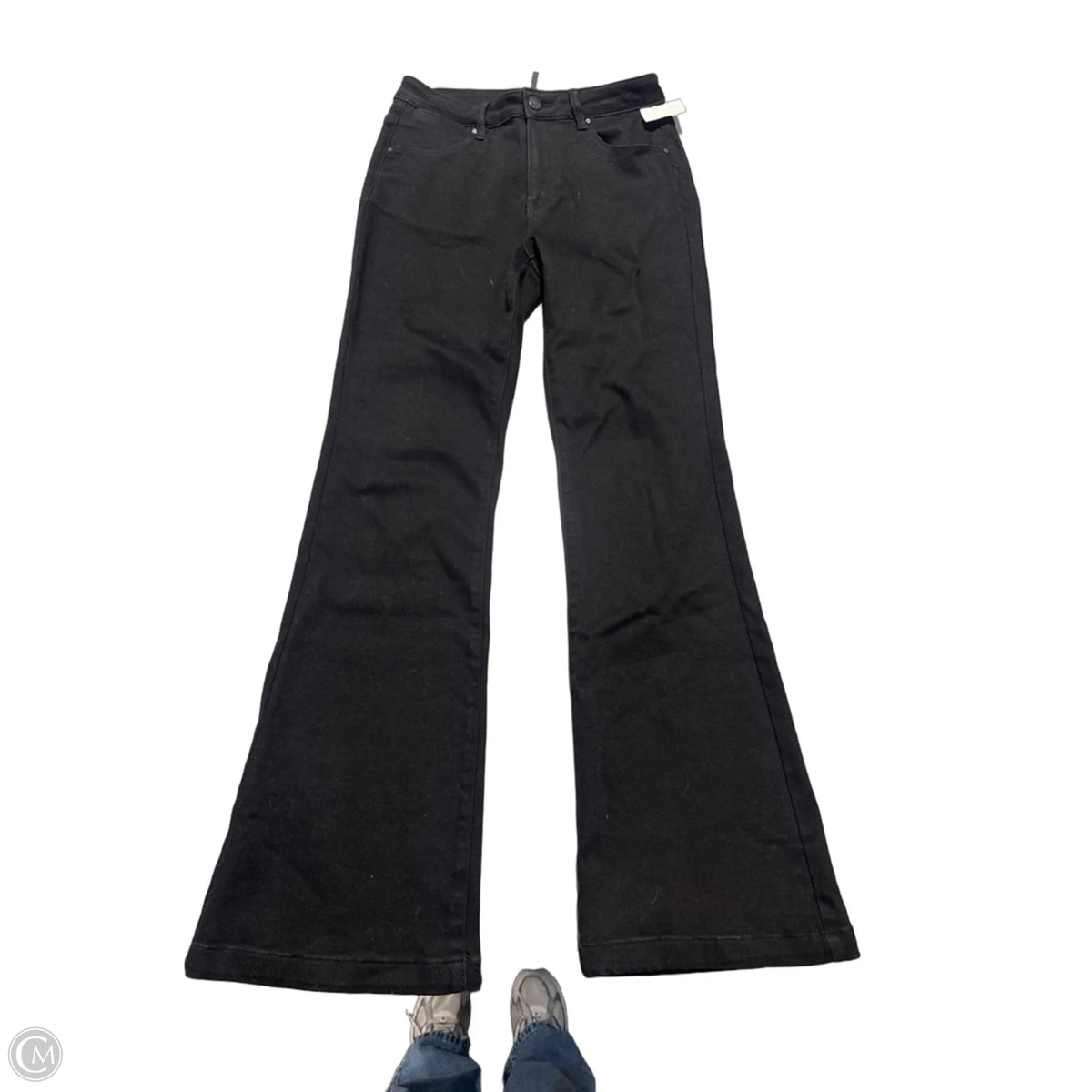 Jeans Flared By Risen In Black Denim, Size: 6