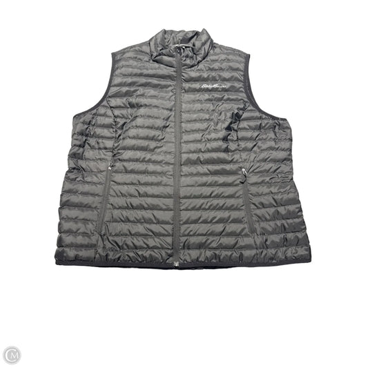 Vest Puffer & Quilted By Eddie Bauer In Black, Size: 2x