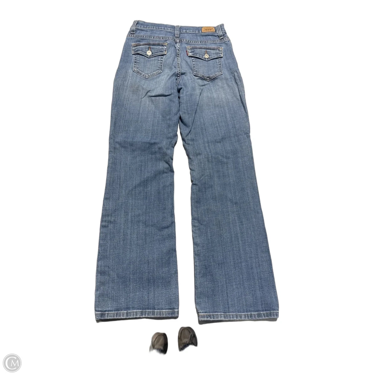 Jeans Boot Cut By Levis In Blue Denim, Size: 6